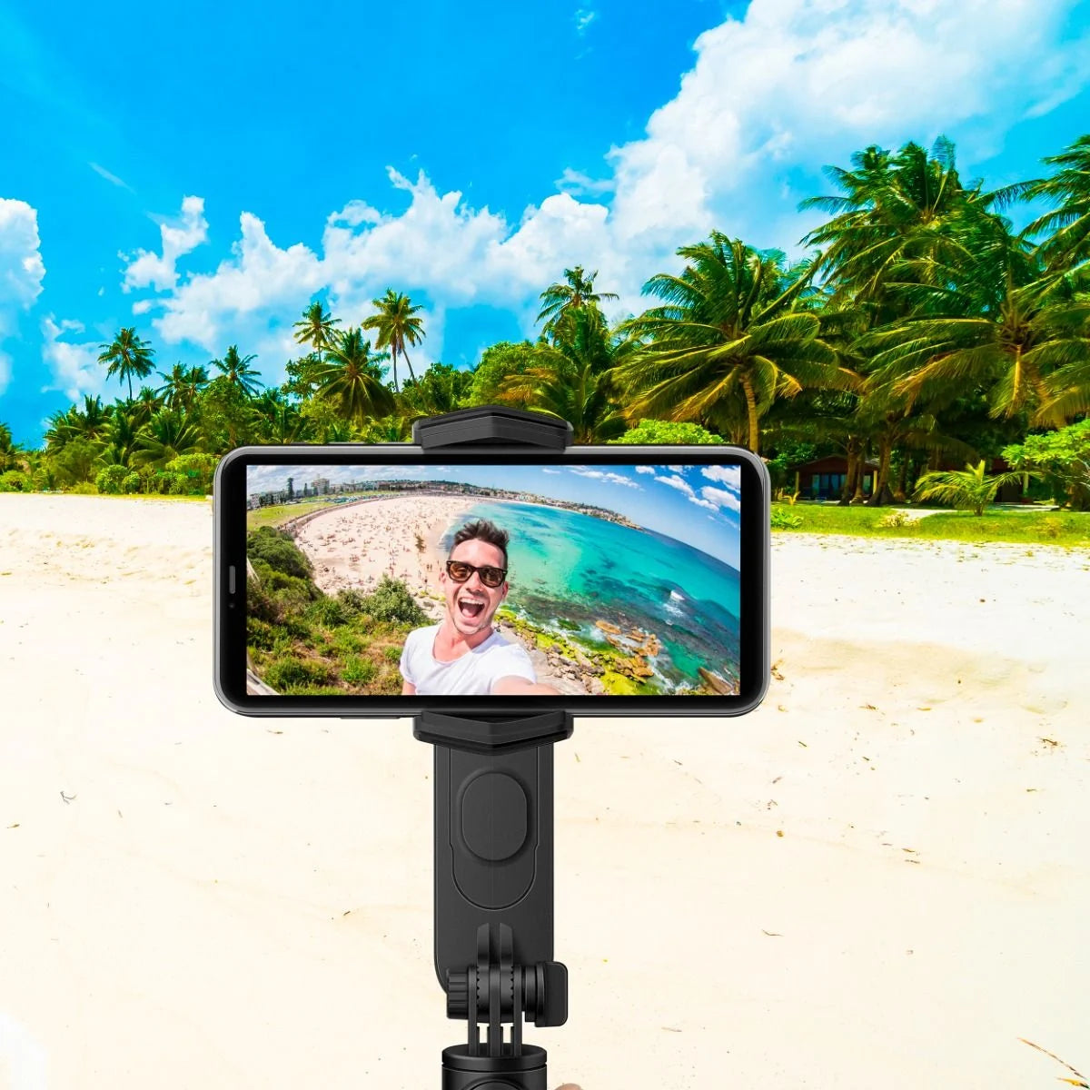 Estabilizador (Gimbal) de 1 eje, con Selfie Stick Bluetooth