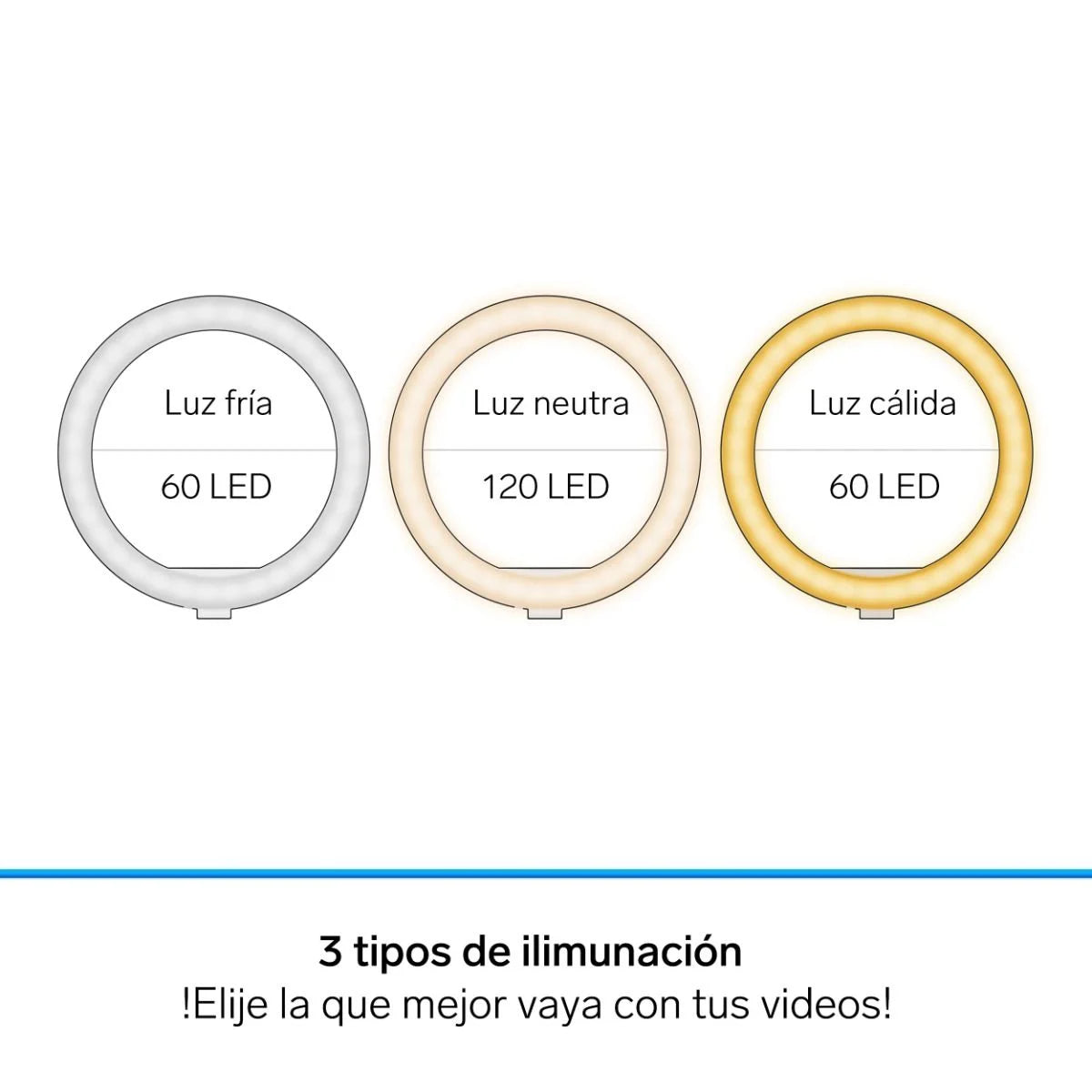 Aro de luz LED para selfie