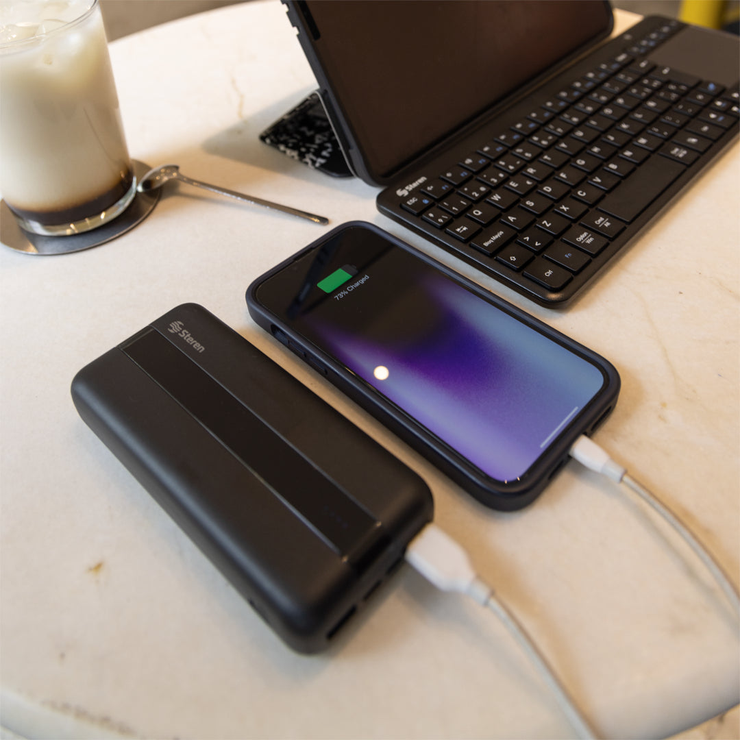 Power Bank de 20,000 mAh PD 20 W / QC 18 W con 1 salida USB C y 2 salidas USB