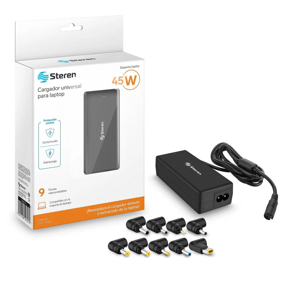 Cargador universal para laptop, de 45 W