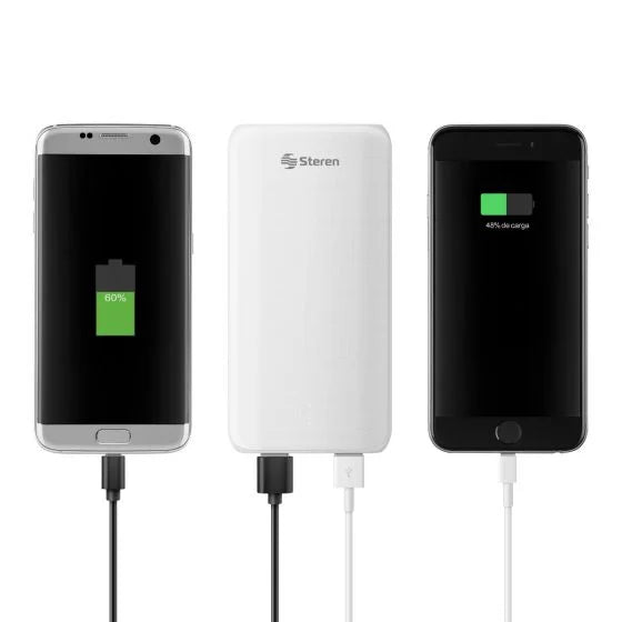 Power Bank / Banco de Energía de 10,000 mAh PD 18 W / QC 18 W con 1 salida USB C y 2 salidas USB