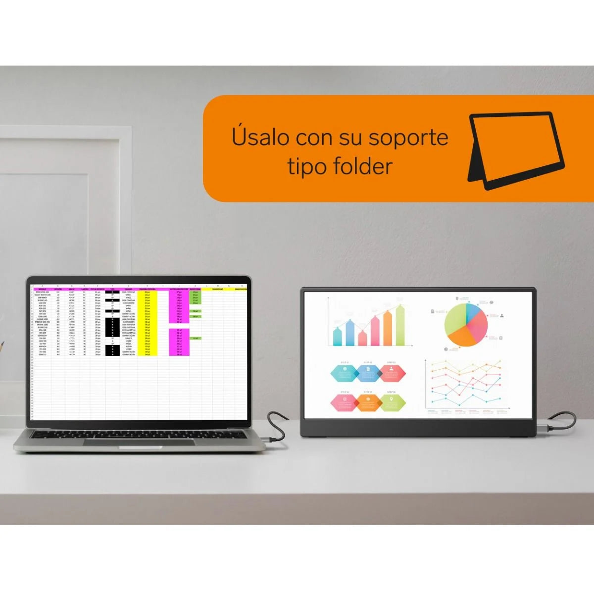 Monitor portátil HDR de 14" para laptop