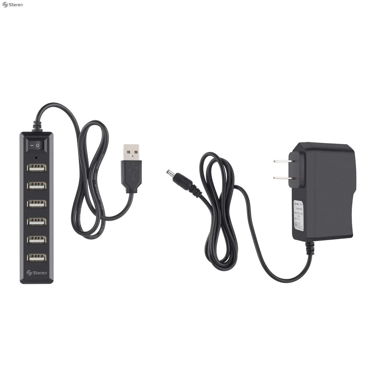 HUB USB de 7 puertos con eliminador de 2 A