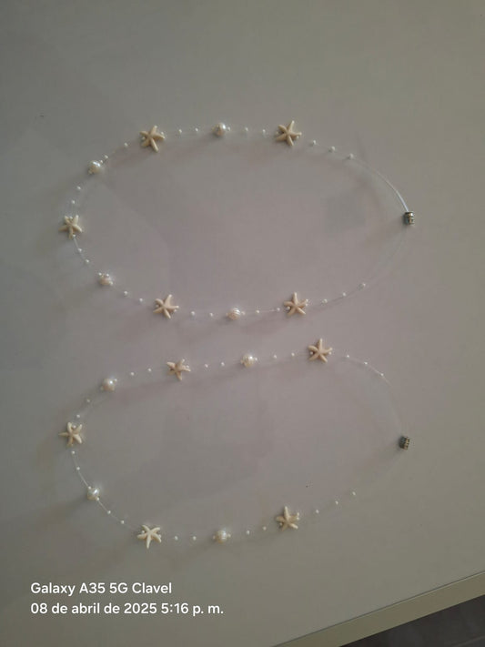 Collar de estrella y perlas