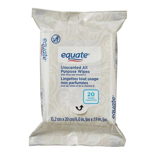Toallitas húmedas Equate all purpose 20 piezas